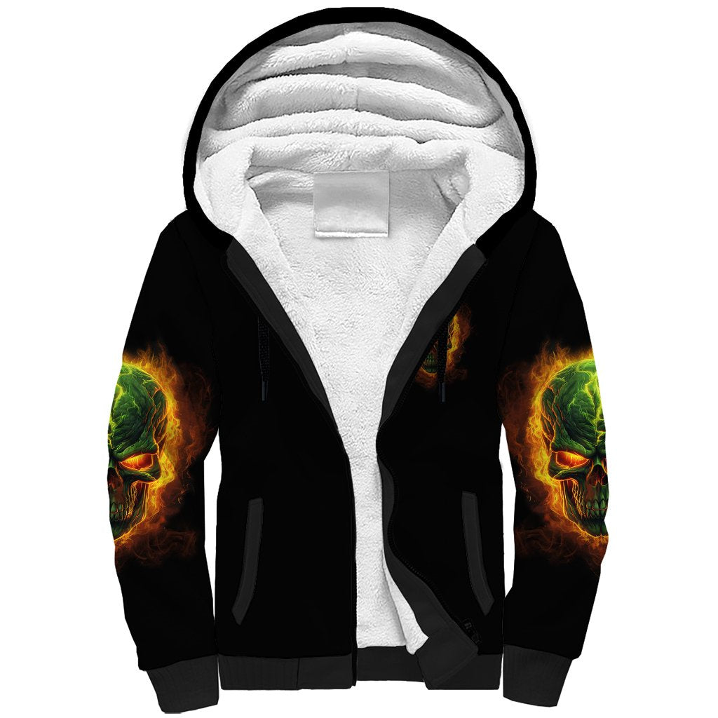 Your Demons Hide Under Your Bed Sherpa Hoodie - Wonder Print Shop