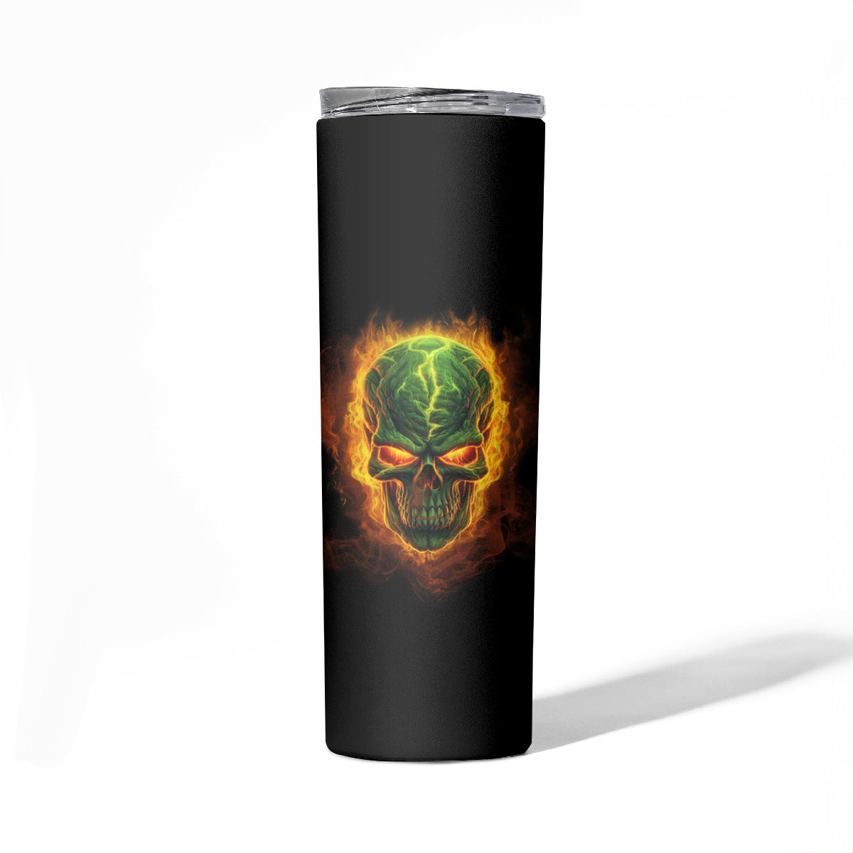Your Demons Hide Under Your Bed Skinny Tumbler - Wonder Print Shop