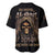 I'm Never Alone Skull Reaper Baseball Jersey - Wonder Print Shop