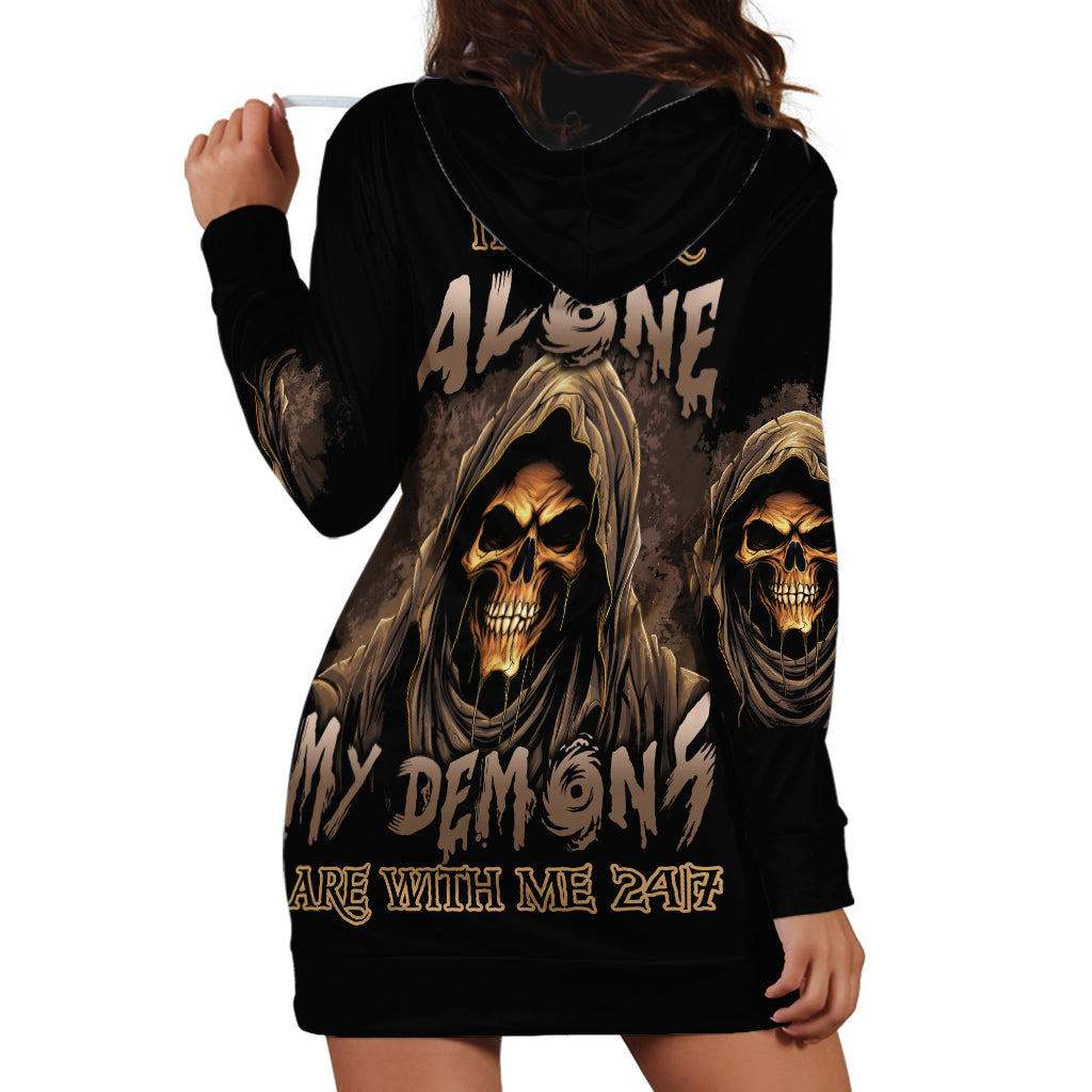 im-never-alone-skull-reaper-hoodie-dress