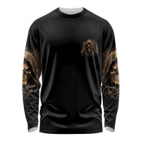 I'm Never Alone Skull Reaper Long Sleeve Shirt - Wonder Print Shop
