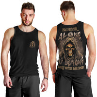 I'm Never Alone Skull Reaper Men Tank Top - Wonder Print Shop