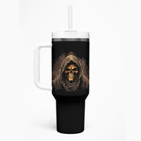 I'm Never Alone Skull Reaper Tumbler With Handle - Wonder Print Shop
