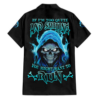 If I'm Too Quiet And Smiling Family Matching Long Sleeve Bodycon Dress and Hawaiian Shirt - Wonder Print Shop