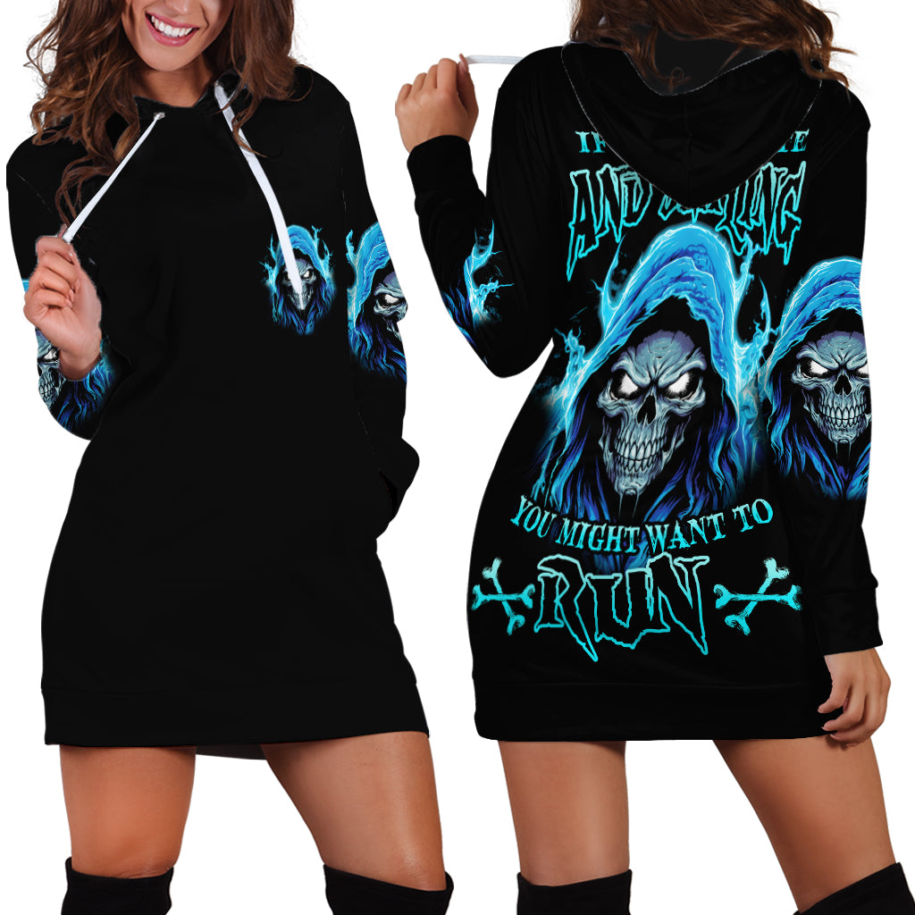 If I'm Too Quiet And Smiling Hoodie Dress - Wonder Print Shop