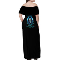 If I'm Too Quiet And Smiling Off Shoulder Maxi Dress - Wonder Print Shop
