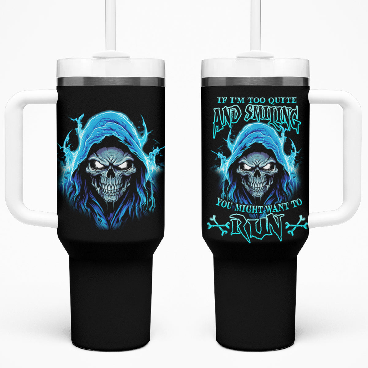 If I'm Too Quiet And Smiling Tumbler With Handle - Wonder Print Shop
