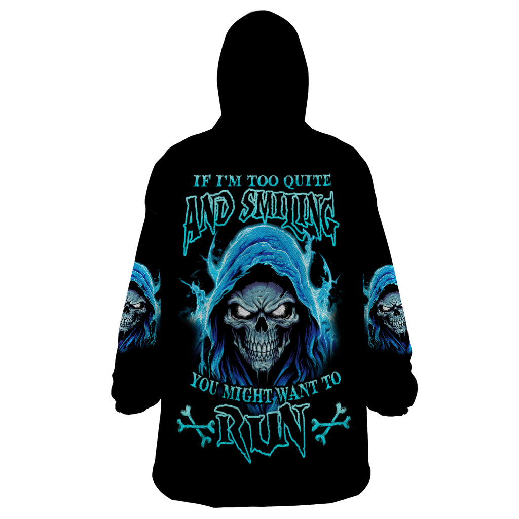 If I'm Too Quiet And Smiling Wearable Blanket Hoodie - Wonder Print Shop
