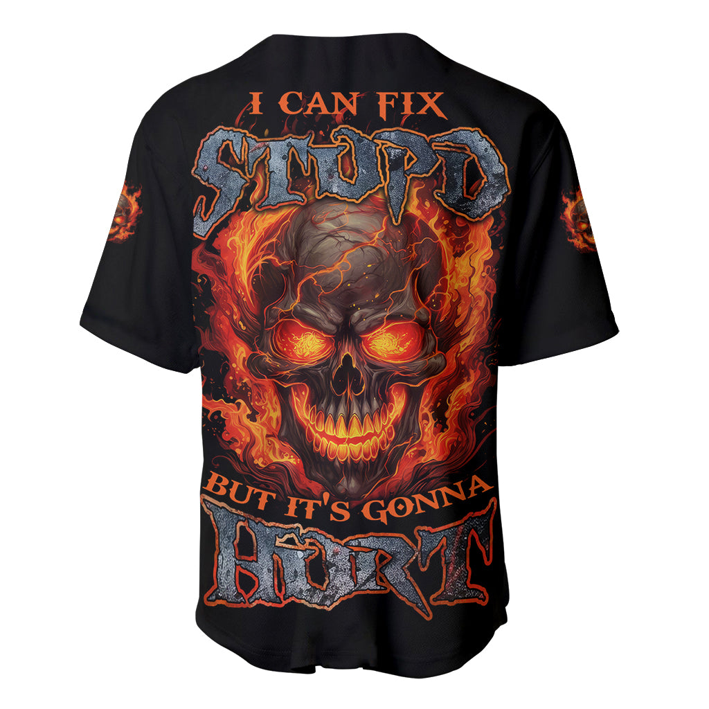 I Can Fix Stupid But It's Gonna Hurt Baseball Jersey - Wonder Print Shop
