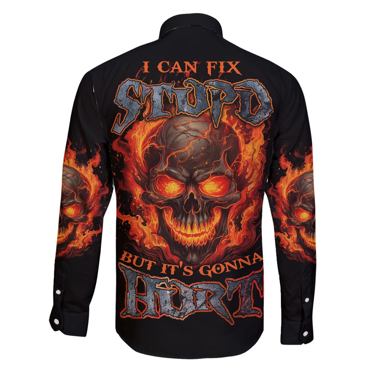 I Can Fix Stupid But It's Gonna Hurt Family Matching Mermaid Dress and Hawaiian Shirt - Wonder Print Shop