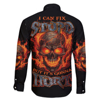 I Can Fix Stupid But It's Gonna Hurt Family Matching Short Sleeve Bodycon Dress and Hawaiian Shirt - Wonder Print Shop