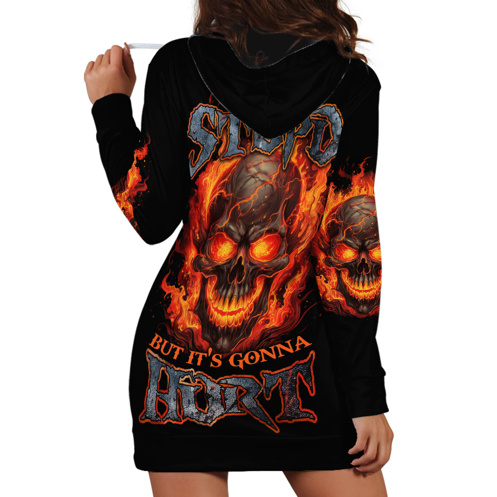 I Can Fix Stupid But It's Gonna Hurt Hoodie Dress - Wonder Print Shop