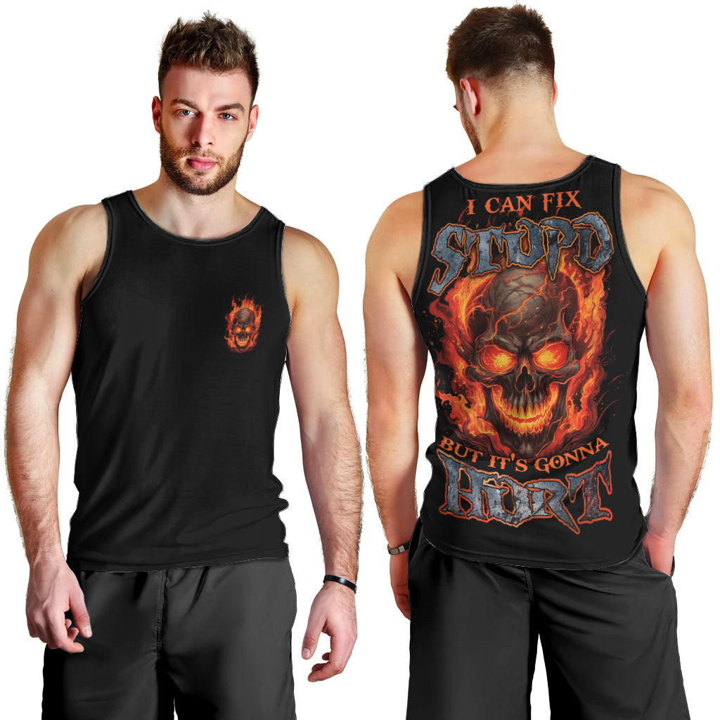 I Can Fix Stupid But It's Gonna Hurt Men Tank Top - Wonder Print Shop