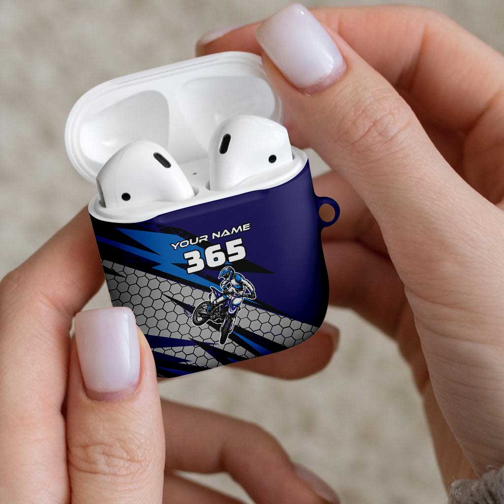 Custom Extreme Motocross Racing AirPods Case with Rider Graphic - Wonder Print Shop