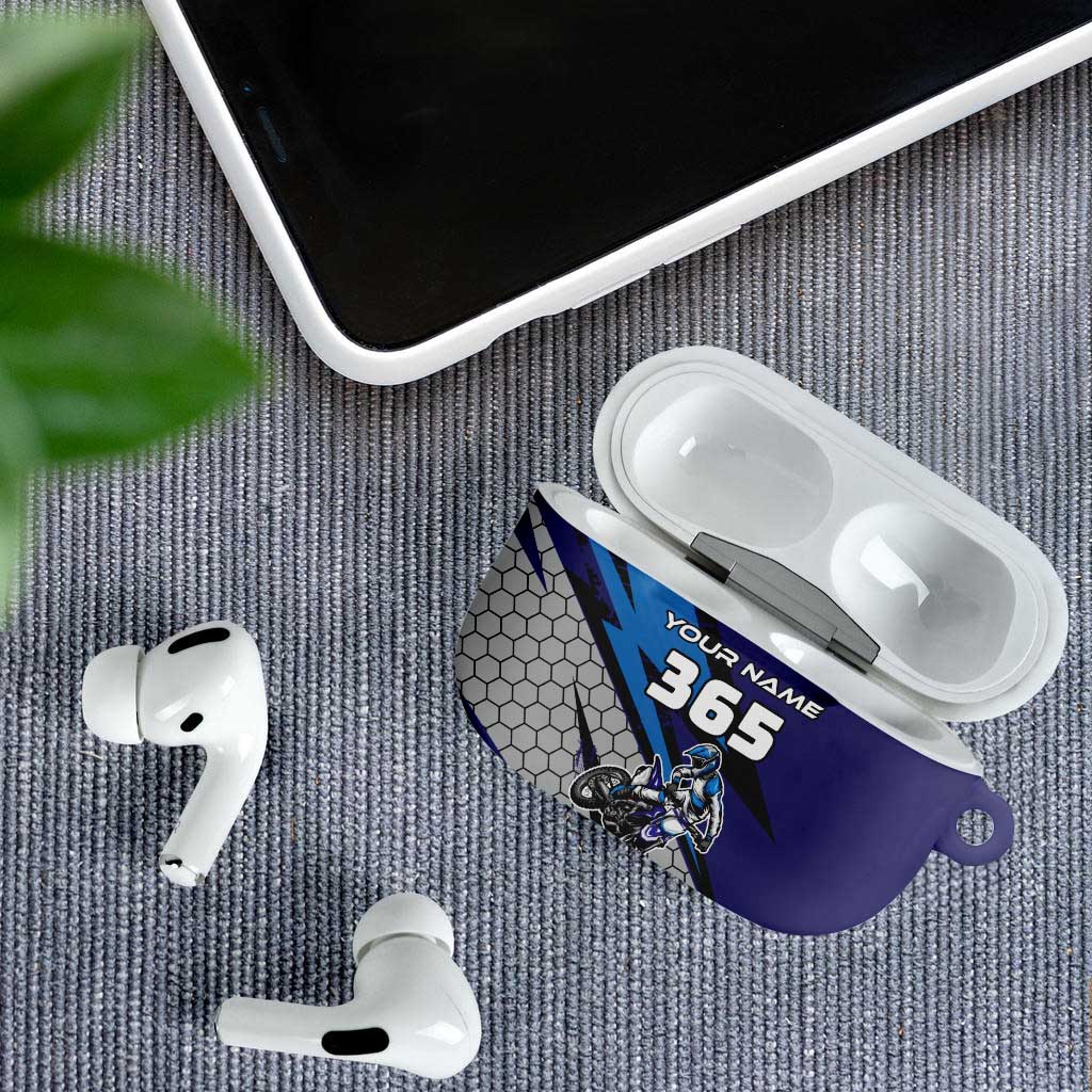 Custom Extreme Motocross Racing AirPods Case with Rider Graphic - Wonder Print Shop