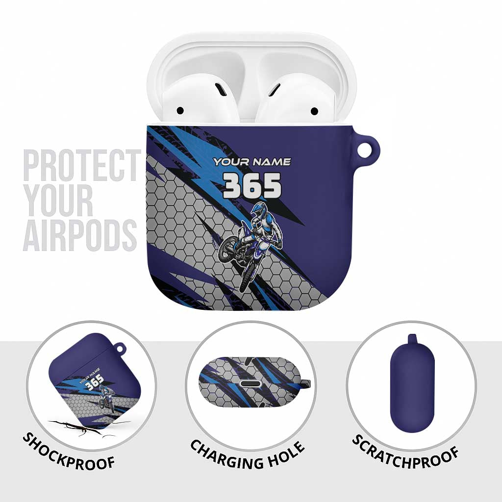 Custom Extreme Motocross Racing AirPods Case with Rider Graphic - Wonder Print Shop