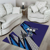 Custom Extreme Motocross Racing Area Rug with Rider Graphic - Wonder Print Shop