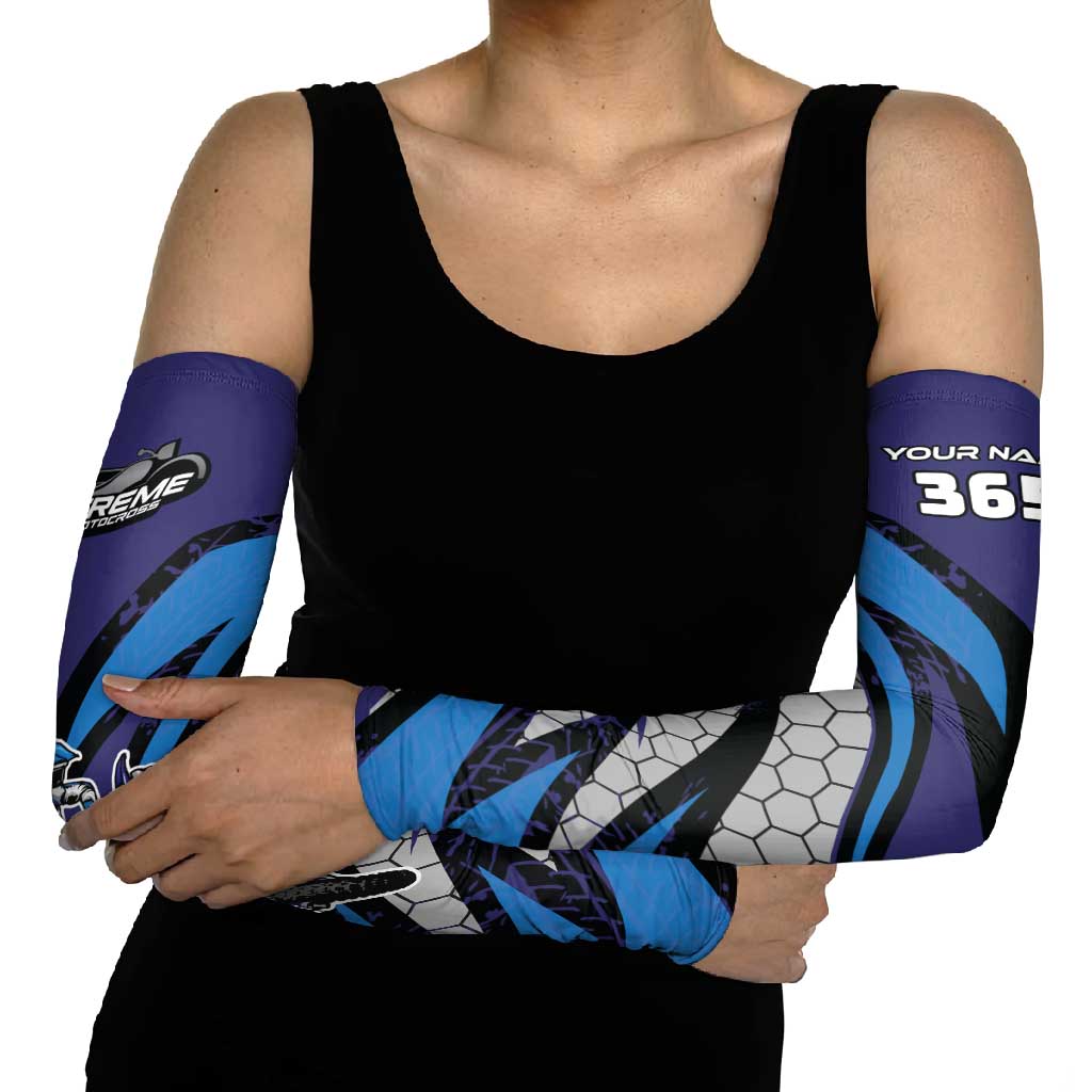 Custom Extreme Motocross Racing Arm Sleeves with Rider Graphic - Wonder Print Shop