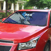 Custom Extreme Motocross Racing Auto Sun Shade with Rider Graphic - Wonder Print Shop