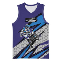 Custom Extreme Motocross Racing Basketball Jersey with Rider Graphic - Wonder Print Shop