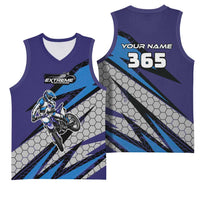 Custom Extreme Motocross Racing Basketball Jersey with Rider Graphic - Wonder Print Shop