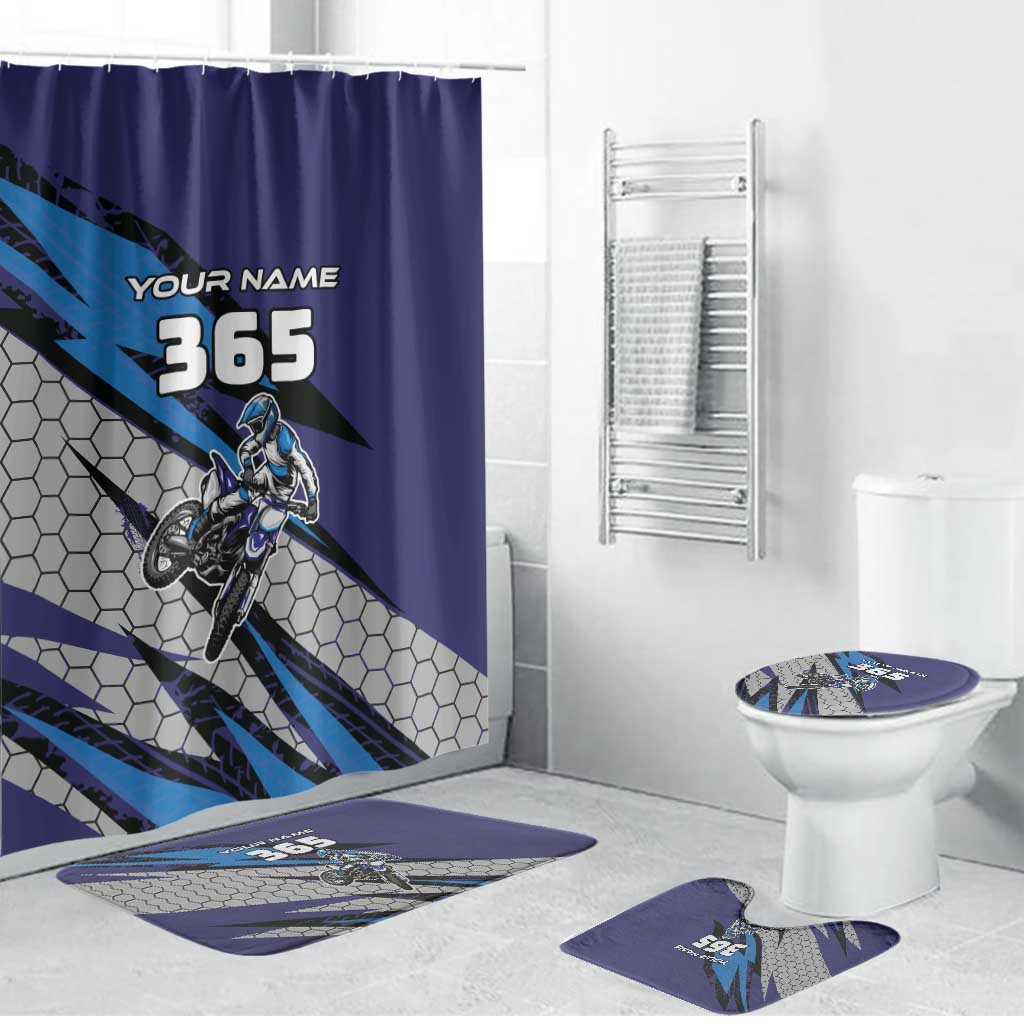 Custom Extreme Motocross Racing Bathroom Set with Rider Graphic - Wonder Print Shop
