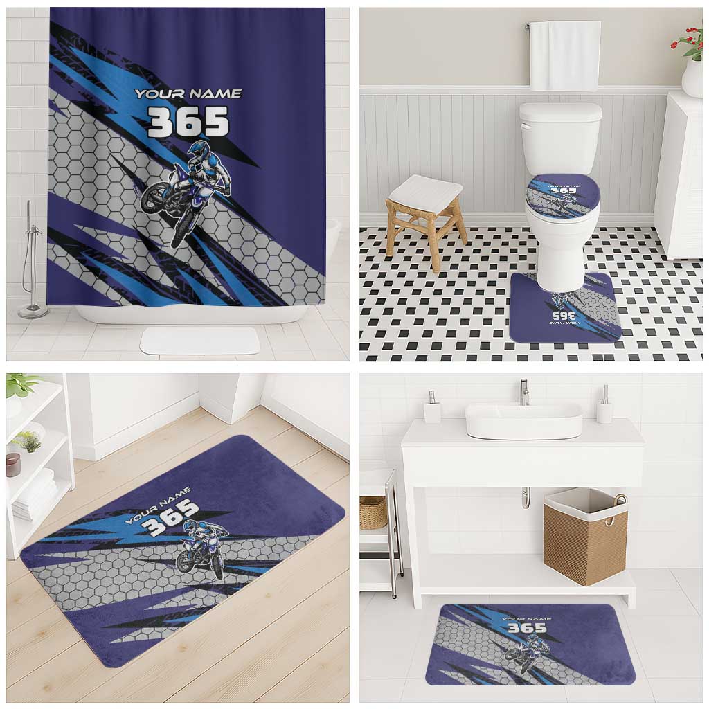 Custom Extreme Motocross Racing Bathroom Set with Rider Graphic - Wonder Print Shop