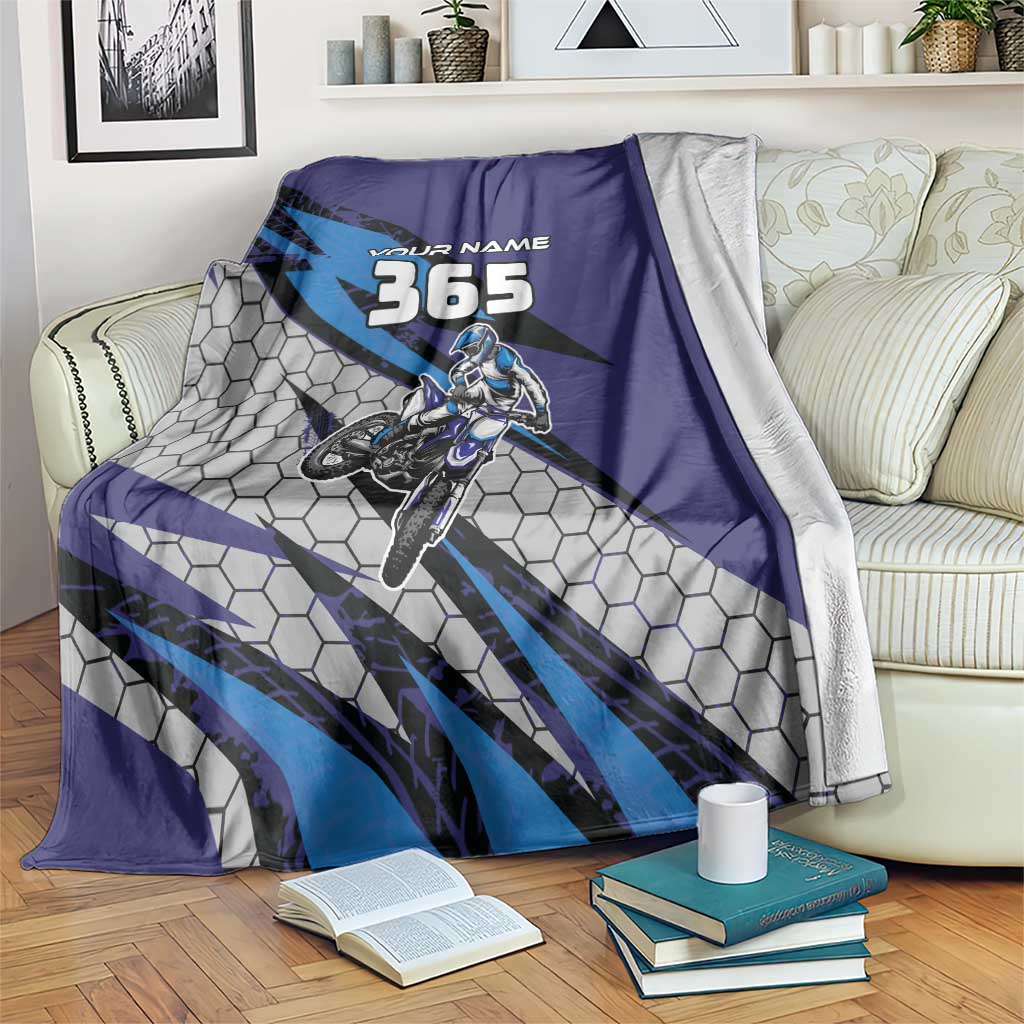 Custom Extreme Motocross Racing Blanket with Rider Graphic - Wonder Print Shop
