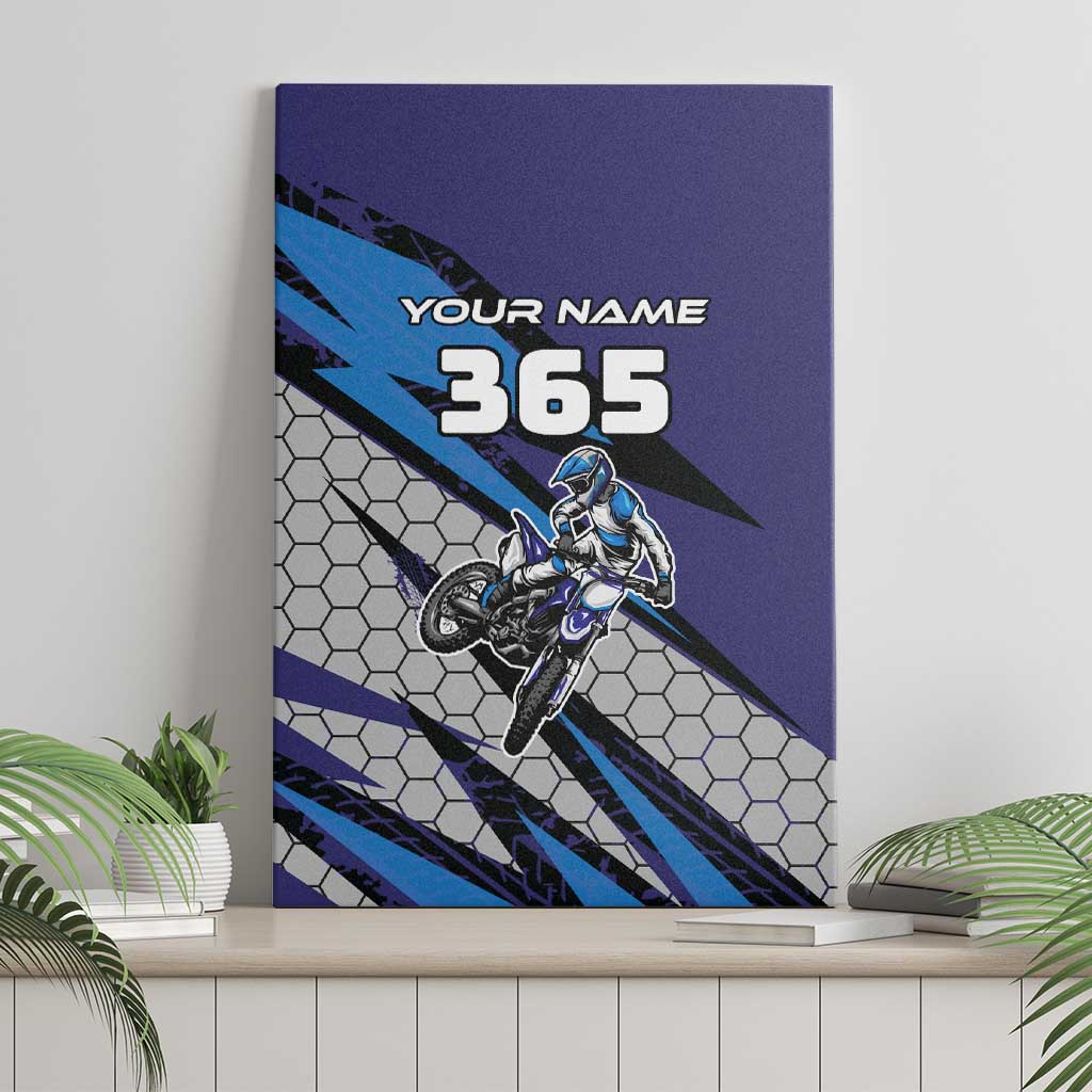Custom Extreme Motocross Racing Canvas Wall Art with Rider Graphic - Wonder Print Shop