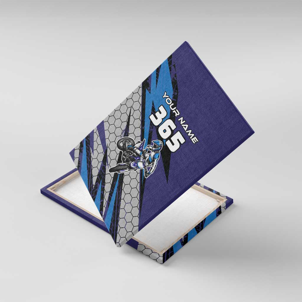 Custom Extreme Motocross Racing Canvas Wall Art with Rider Graphic - Wonder Print Shop