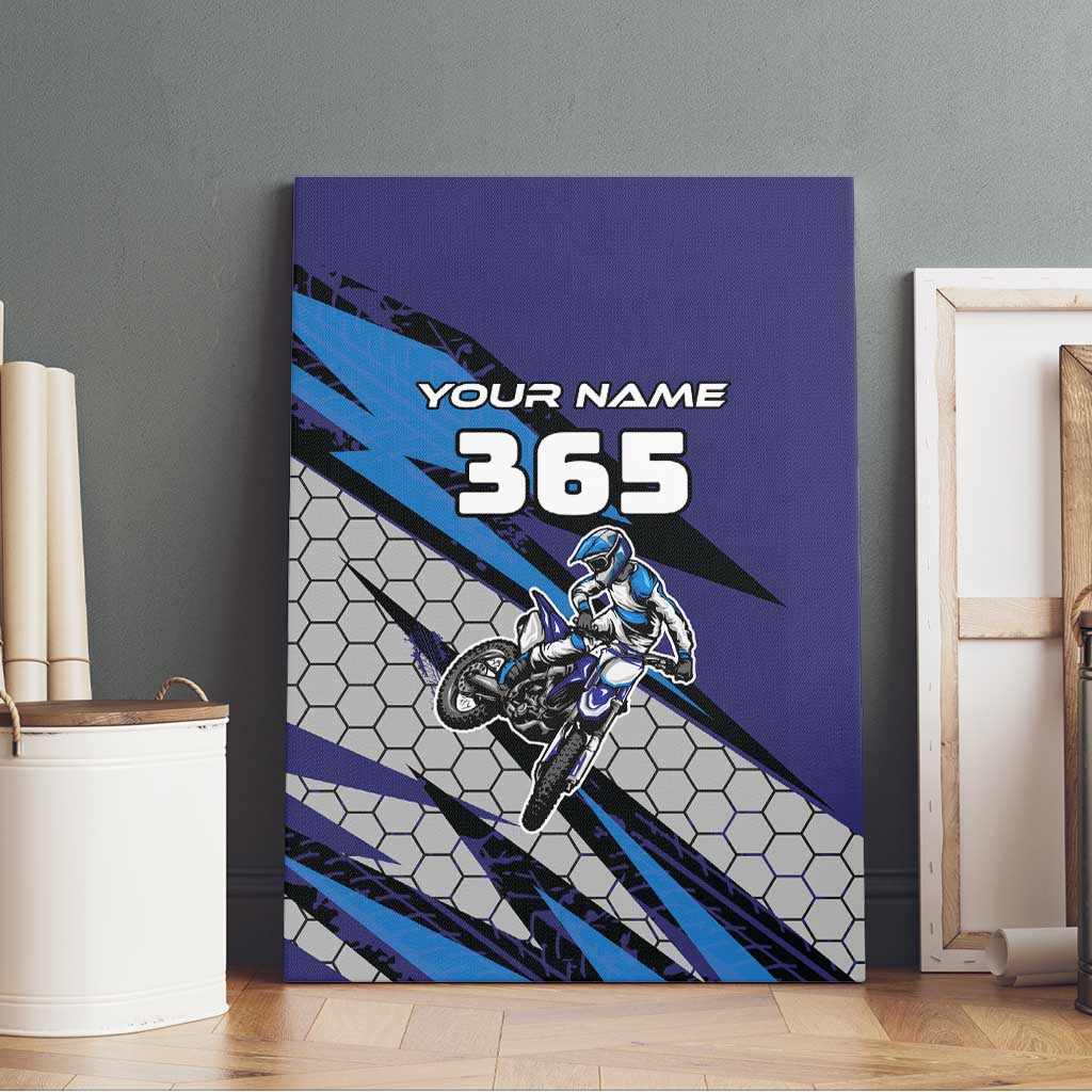 Custom Extreme Motocross Racing Canvas Wall Art with Rider Graphic - Wonder Print Shop