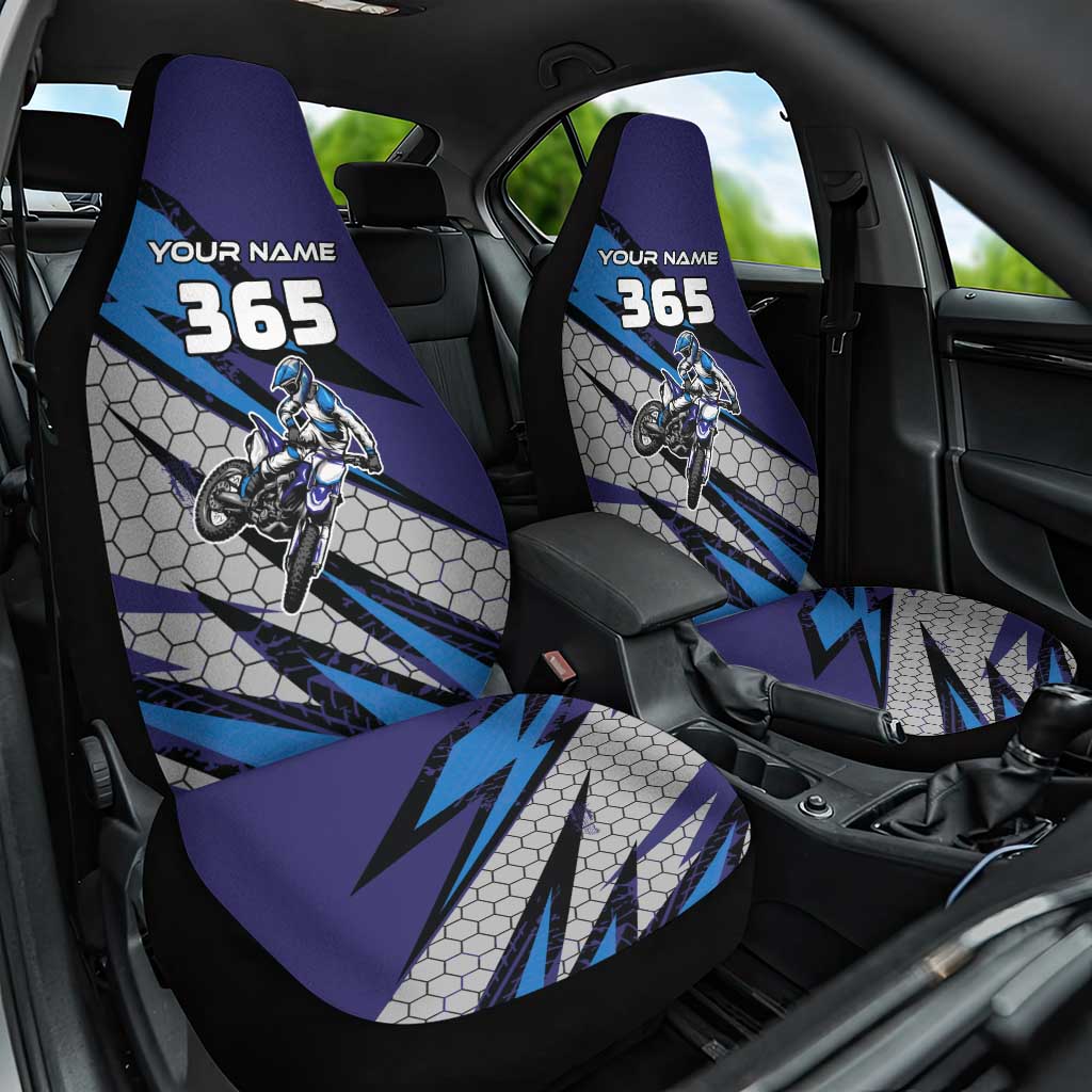 Custom Extreme Motocross Racing Car Seat Cover with Rider Graphic - Wonder Print Shop