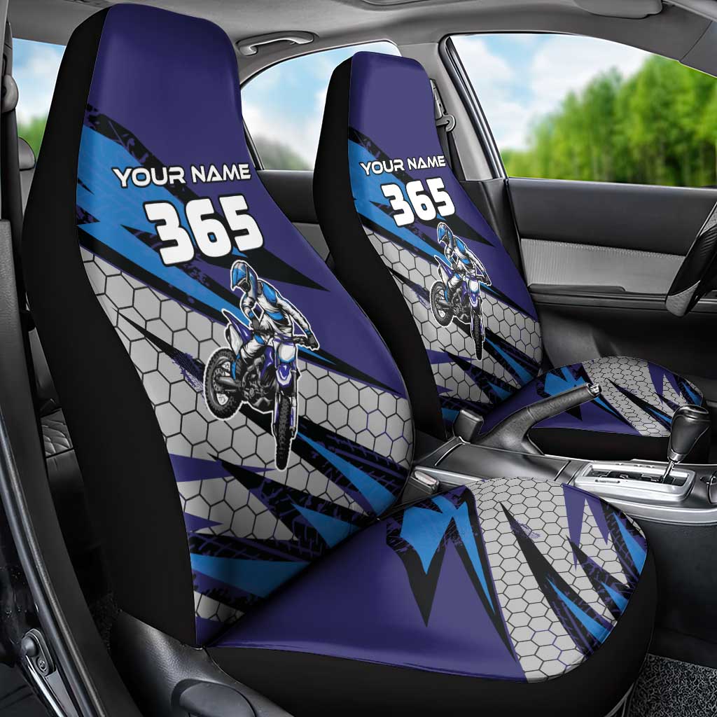 Custom Extreme Motocross Racing Car Seat Cover with Rider Graphic - Wonder Print Shop