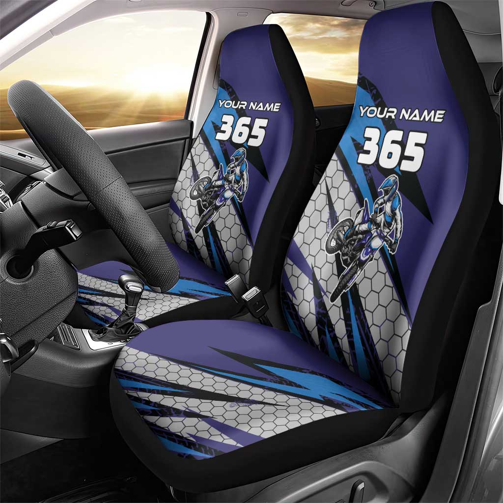 Custom Extreme Motocross Racing Car Seat Cover with Rider Graphic - Wonder Print Shop