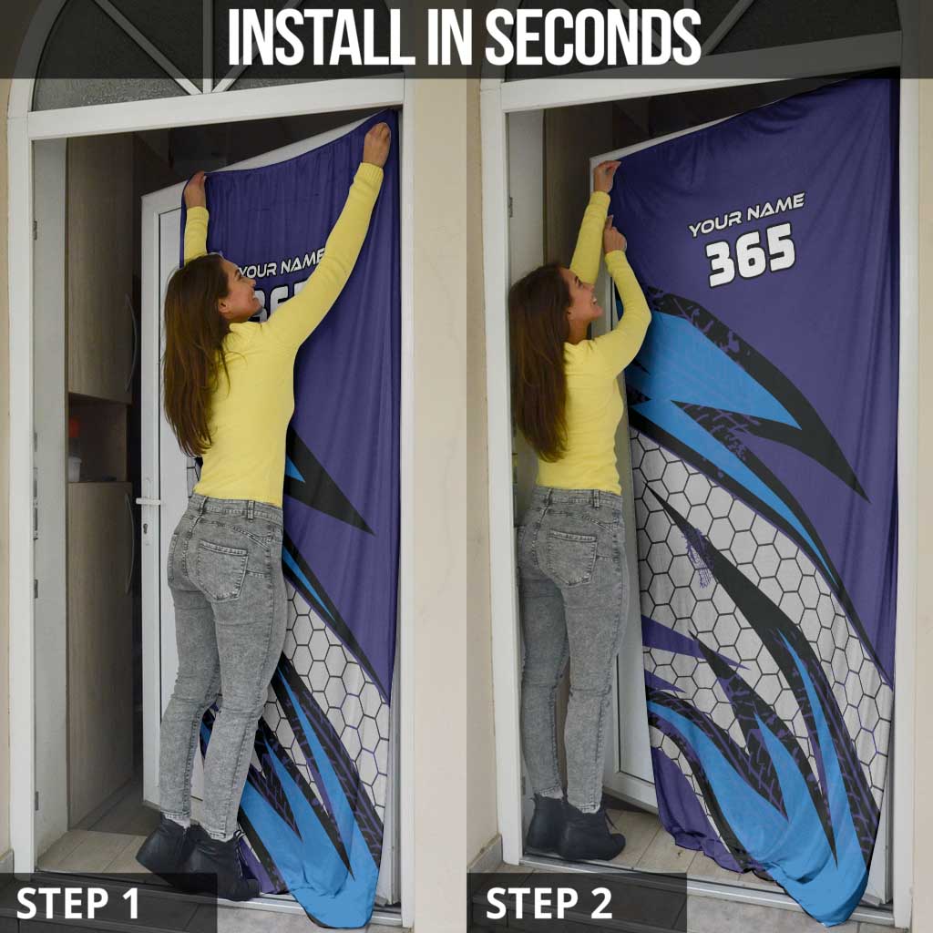Custom Extreme Motocross Racing Door Cover with Rider Graphic - Wonder Print Shop