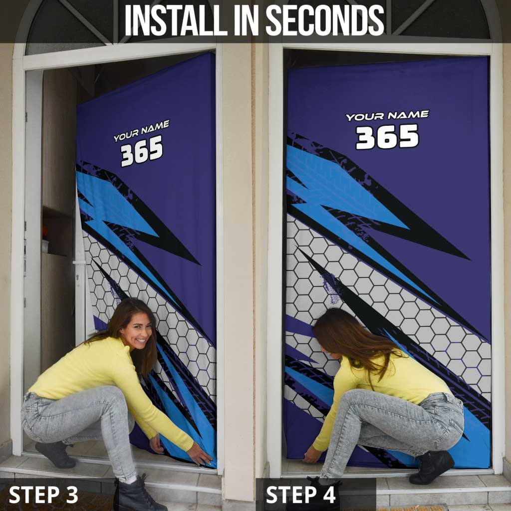 Custom Extreme Motocross Racing Door Cover with Rider Graphic - Wonder Print Shop