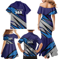 Custom Extreme Motocross Racing Family Matching Mermaid Dress and Hawaiian Shirt with Rider Graphic - Wonder Print Shop