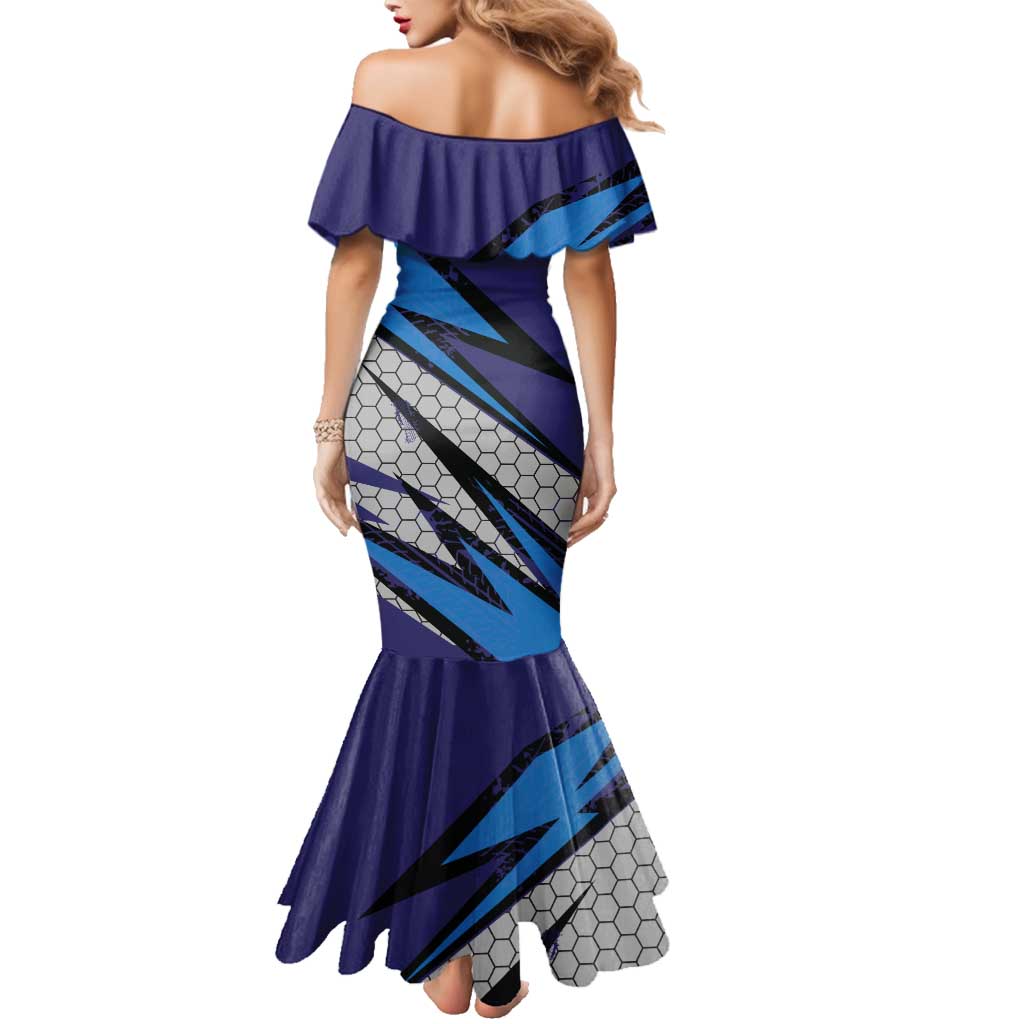 Custom Extreme Motocross Racing Family Matching Mermaid Dress and Hawaiian Shirt with Rider Graphic - Wonder Print Shop