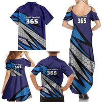 Custom Extreme Motocross Racing Family Matching Summer Maxi Dress and Hawaiian Shirt with Rider Graphic - Wonder Print Shop