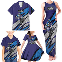 Custom Extreme Motocross Racing Family Matching Tank Maxi Dress and Hawaiian Shirt with Rider Graphic - Wonder Print Shop
