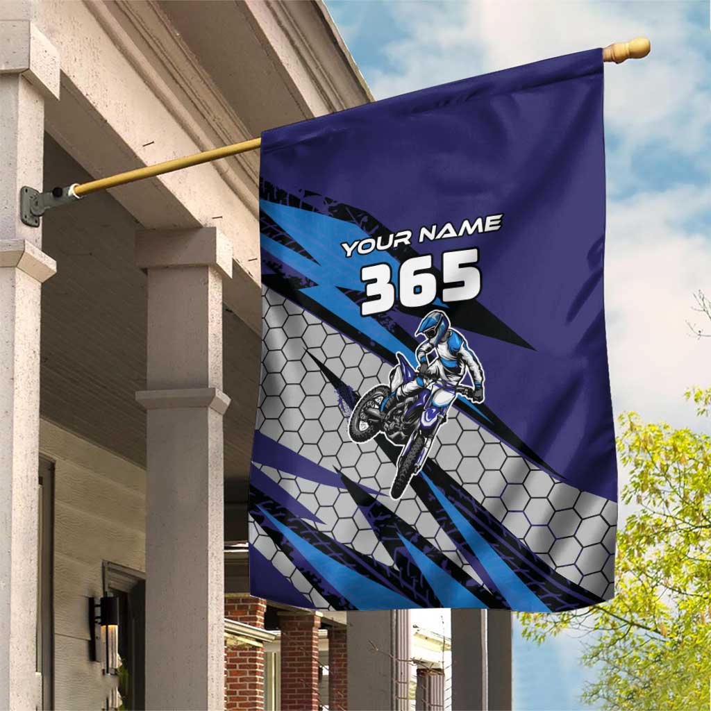 Custom Extreme Motocross Racing Garden Flag with Rider Graphic - Wonder Print Shop