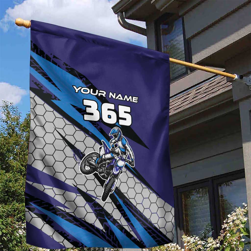 Custom Extreme Motocross Racing Garden Flag with Rider Graphic - Wonder Print Shop