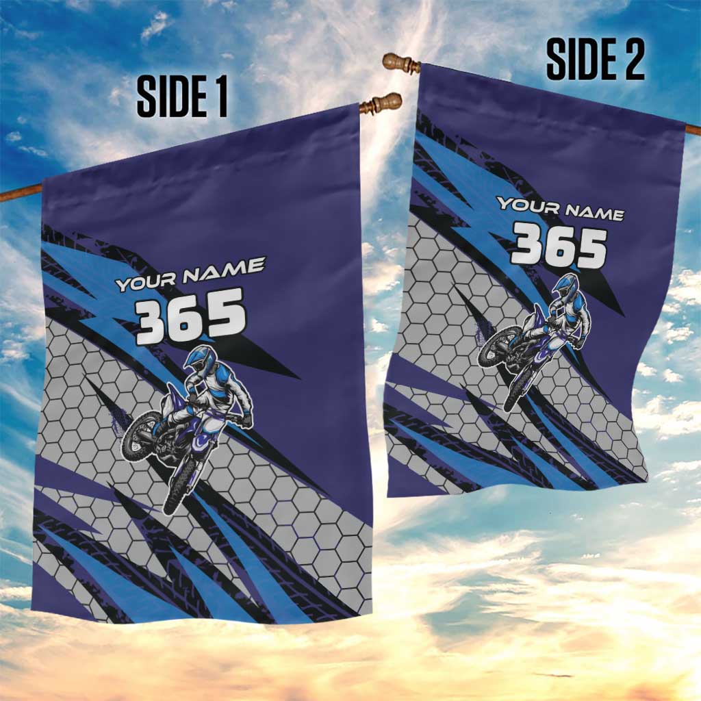 Custom Extreme Motocross Racing Garden Flag with Rider Graphic - Wonder Print Shop