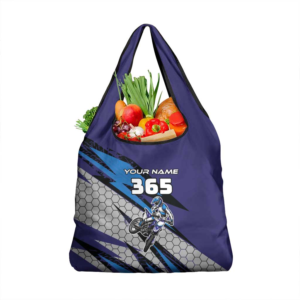 Custom Extreme Motocross Racing Grocery Bag with Rider Graphic - Wonder Print Shop
