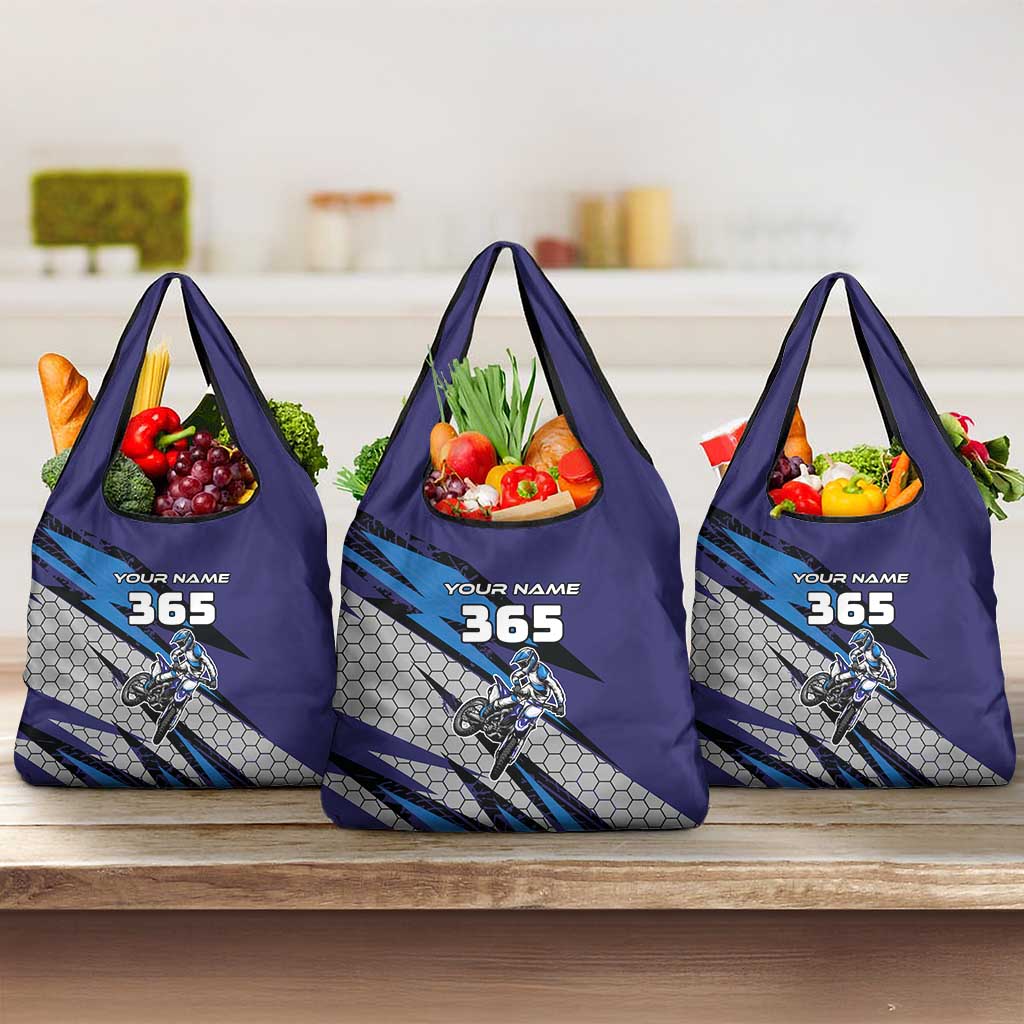 Custom Extreme Motocross Racing Grocery Bag with Rider Graphic - Wonder Print Shop