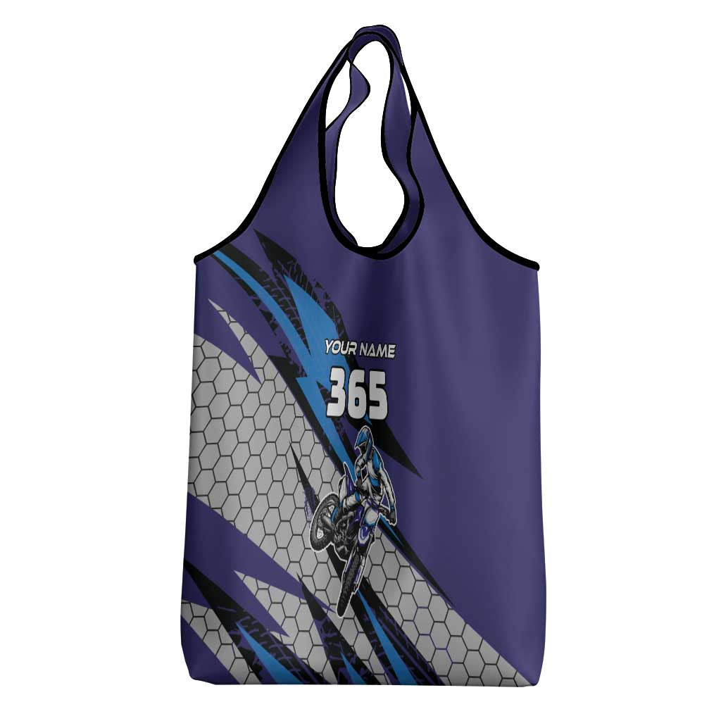 Custom Extreme Motocross Racing Grocery Bag with Rider Graphic - Wonder Print Shop