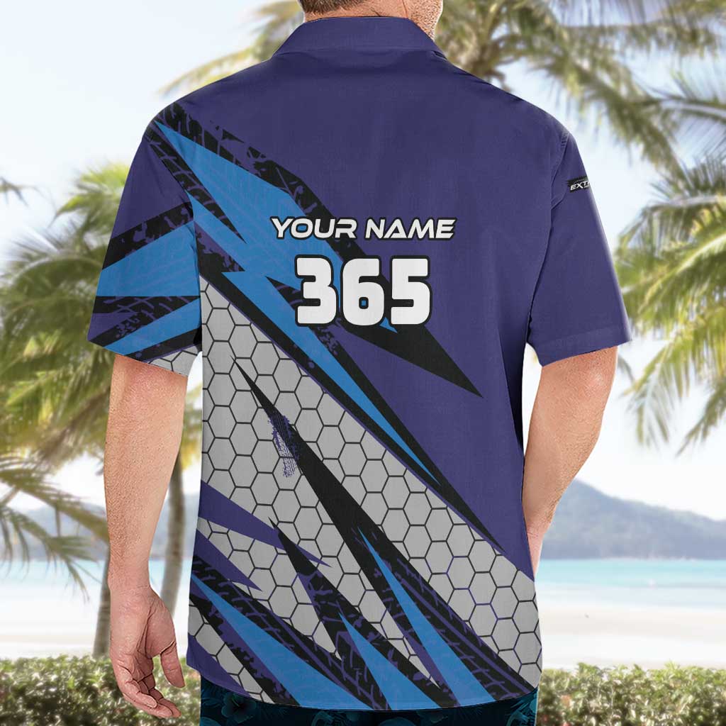 Custom Extreme Motocross Racing Hawaiian Shirt with Rider Graphic - Wonder Print Shop