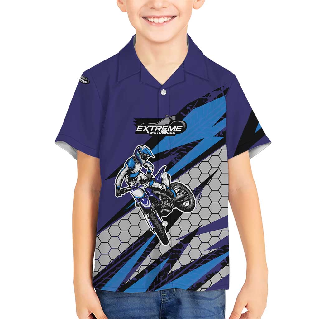 Custom Extreme Motocross Racing Hawaiian Shirt with Rider Graphic - Wonder Print Shop
