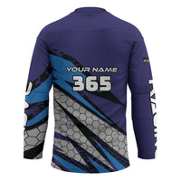 Custom Extreme Motocross Racing Hockey Jersey with Rider Graphic - Wonder Print Shop