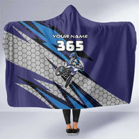Custom Extreme Motocross Racing Hooded Blanket with Rider Graphic - Wonder Print Shop
